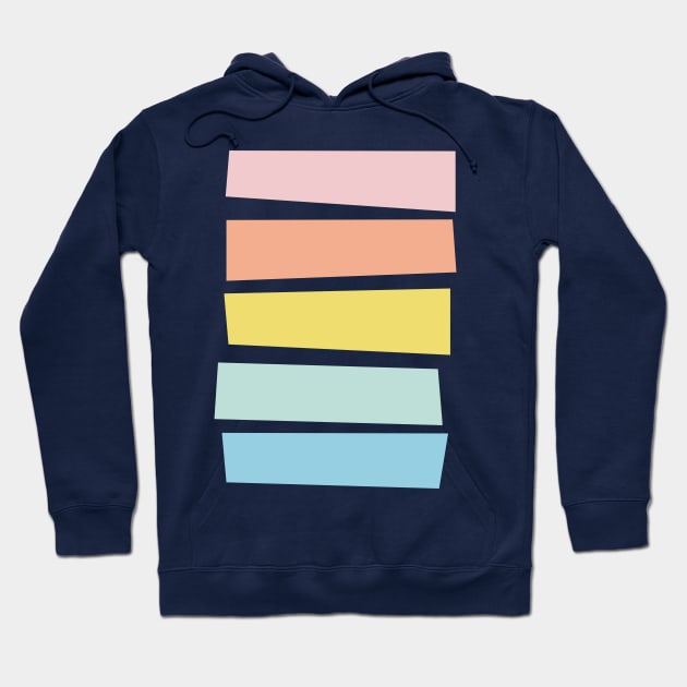 Simple Abstract Shapes in Pastel Colors Hoodie by ApricotBirch